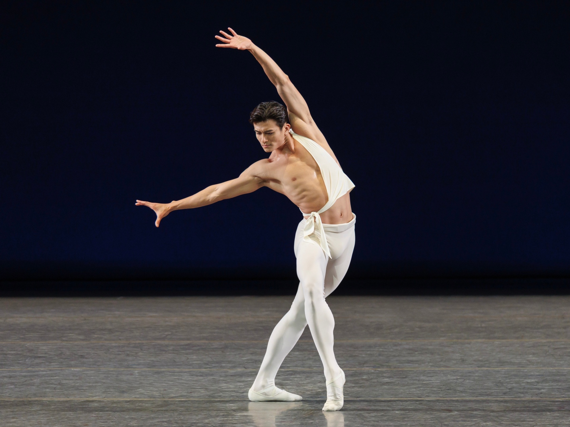 Apollo series — Apollo — extended arabesque with arms in opposition