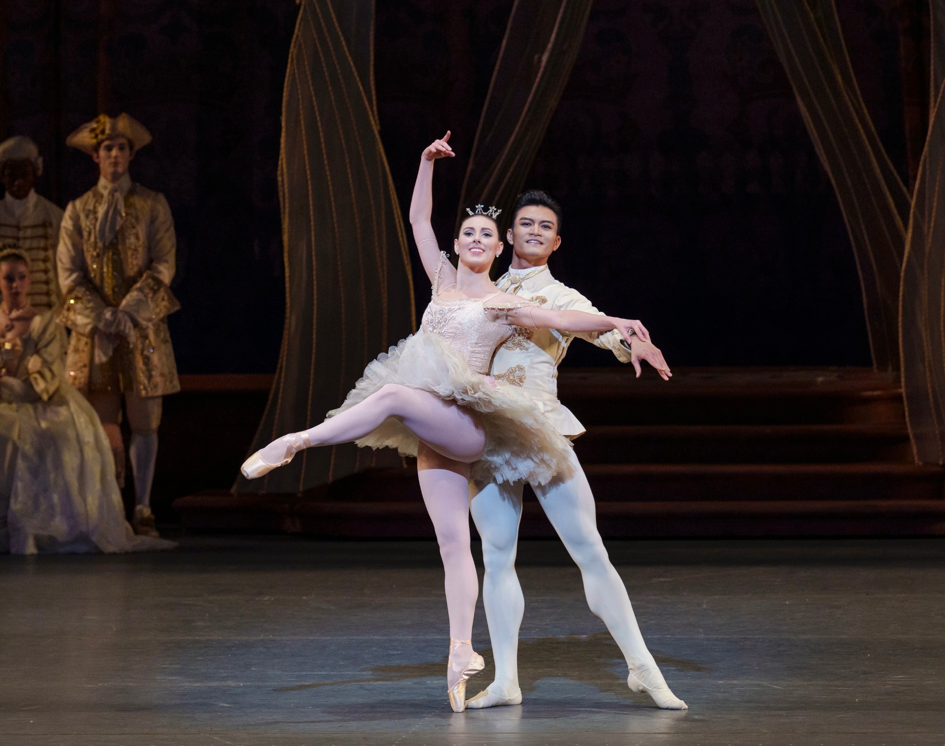 The Sleeping Beauty series — The Sleeping Beauty — Act II vision scene with Aurora attitude and Prince partnering before the court