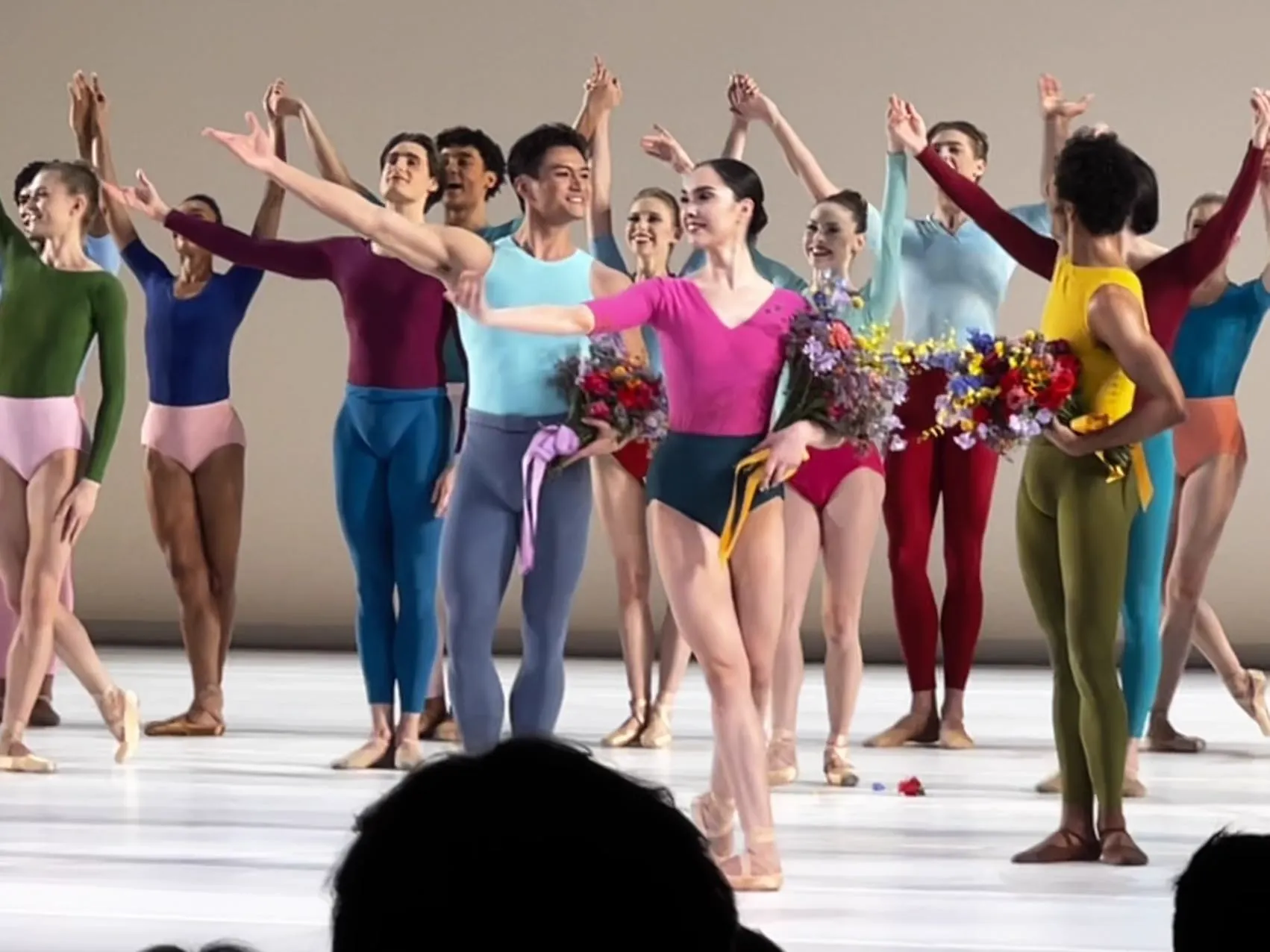 Copland Dance Episodes series — Copland Dance Episodes — curtain call with flowers